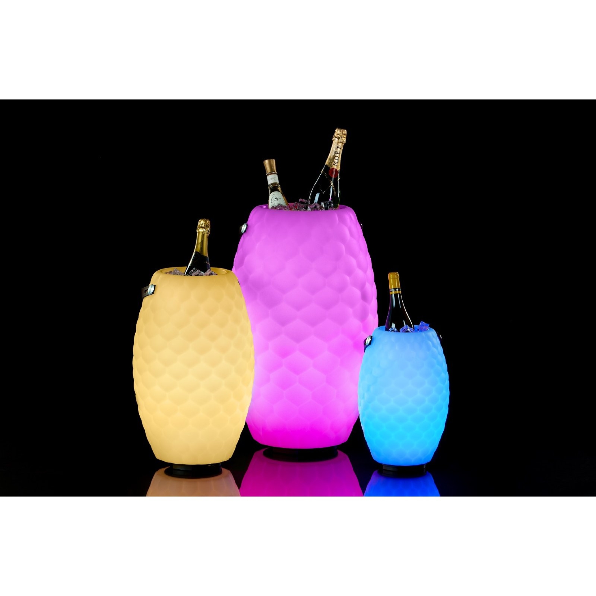 JOOULY LTD 35 - Getränkekühler mit LED Licht und Bluetooth Lautsprecher - neueste Generation